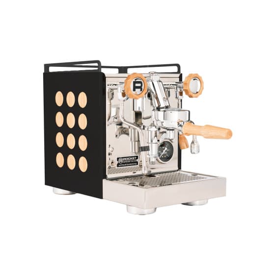 Rocket Appartamento 2.0 Black/Wood espressokone – musta/puun – Rocket Espresso