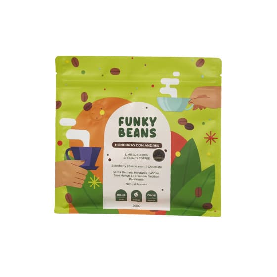 Specialty-kahvipavut Funky Beans Honduras Don Andres COE#4, 200 g – Funky Beans