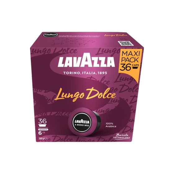Lavazza A Modo Mio Lungo Dolce -kahvikapselit Lavazza®-koneisiin, 36 kpl. – Lavazza