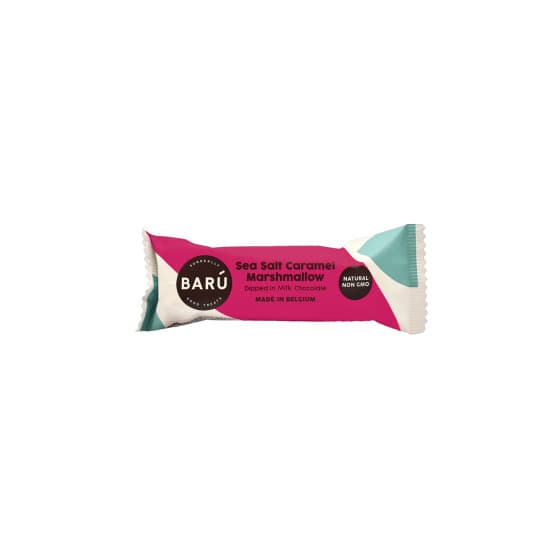 BARU Sea Salt Caramel -vaahtokarkki maitosuklaakuorrutteella, 30 g – BARÚ