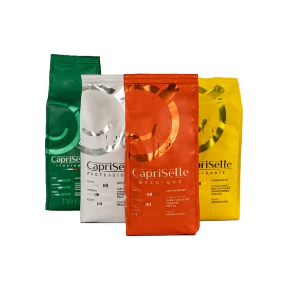 Kahvipapusetti Caprisette, 4 x 250 g – Caprisette
