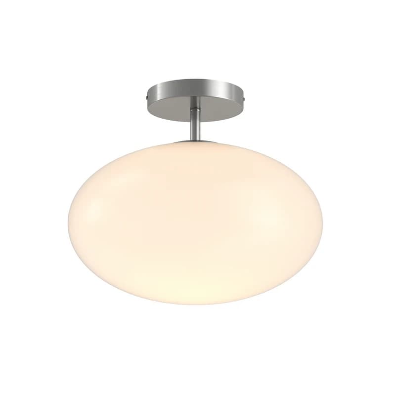 Lindby - Sonika Kattovalaisin Satin Nickel/Opal White – Lindby