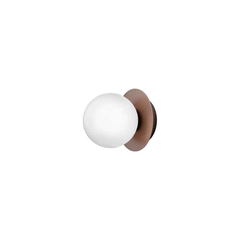 Nuura Aps - Liila 1 seinä-/kattovalaisin, pronssi/opaalinen, Ø 14 cm, IP44 Nuura – Nuura Aps
