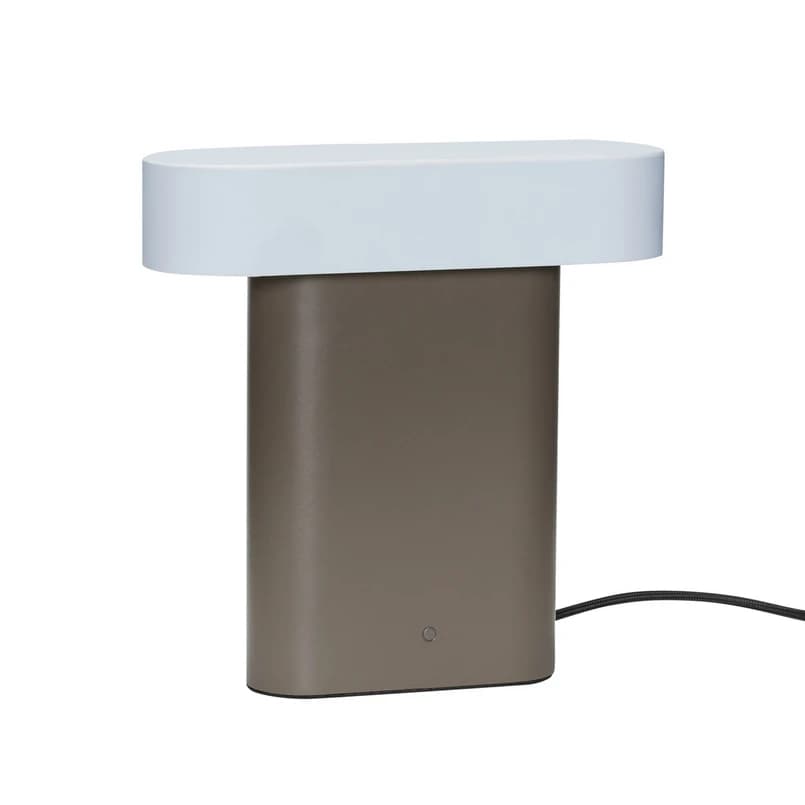 Hübsch - Sleek Pöytävalaisin Brown/Light Grey – Hübsch