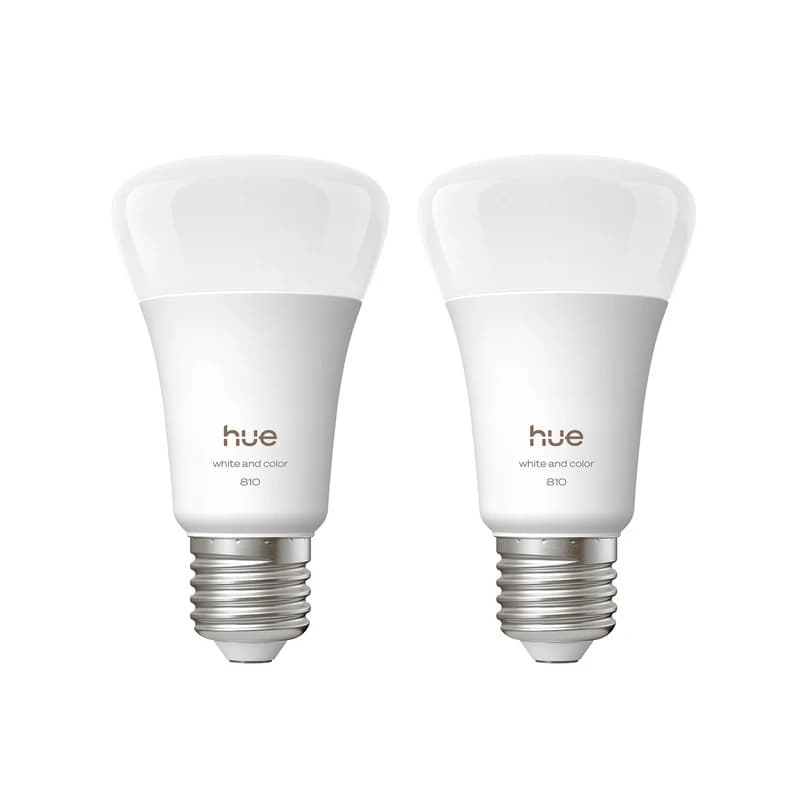 Philips Hue - WACA Smart E27 LED 6 W, 810 lm CCT RGB 2 kpl:n sarja – Philips Hue