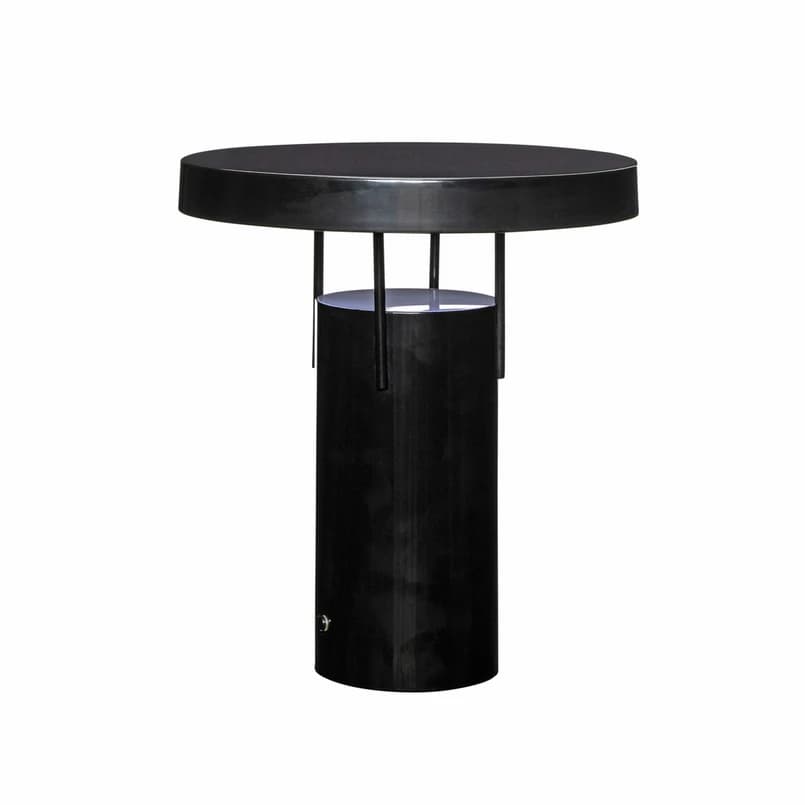 Hübsch - BringMe LED-akkukäyttöinen pöytävalaisin, kiiltävä musta, 28 cm – Hübsch