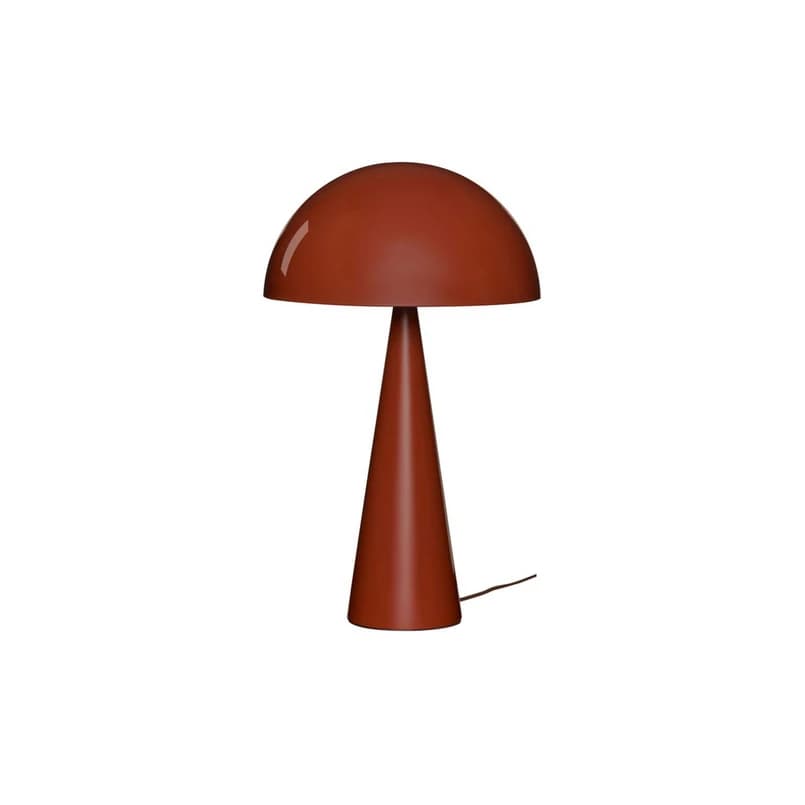 Hübsch - Mush pöytälamppu, ruskea, metalli, korkeus 50 cm – Hübsch