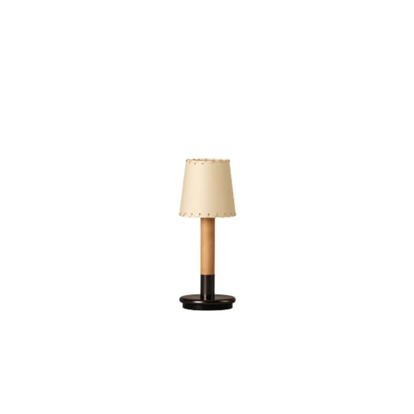 Santa & Cole - Básica Mínima pöytälamppu, beige/pronssi, 30 cm – Santa & Cole