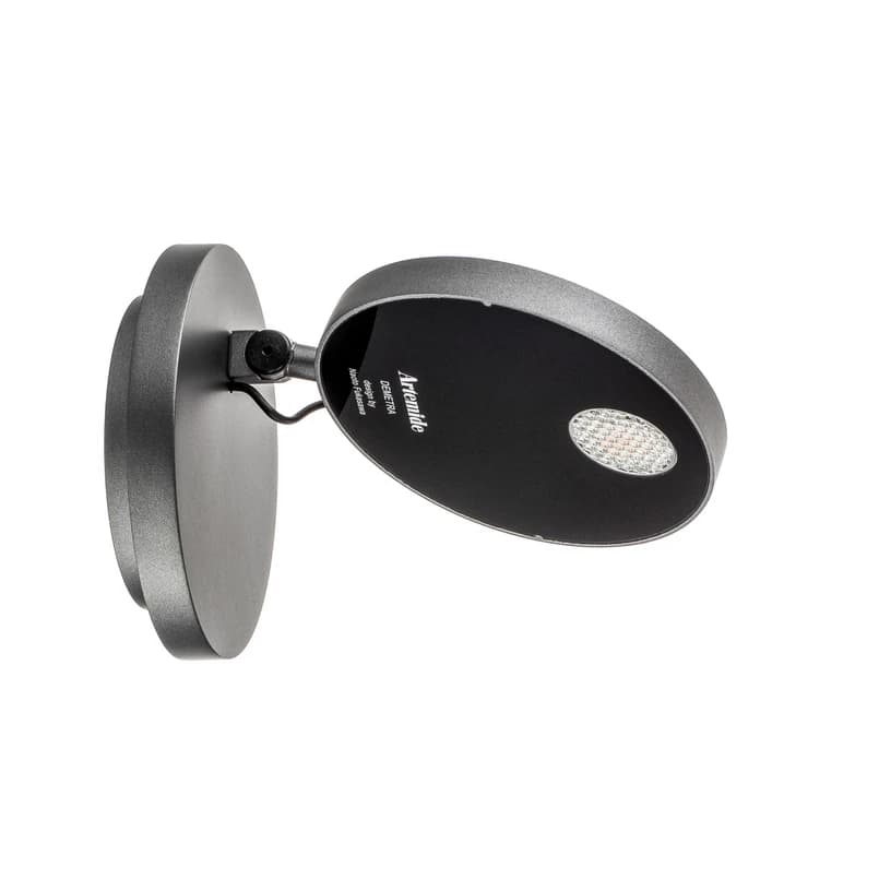 Artemide - Demetra LED-seinävalaisin, himmennettävä, 2700K, harmaa – Artemide