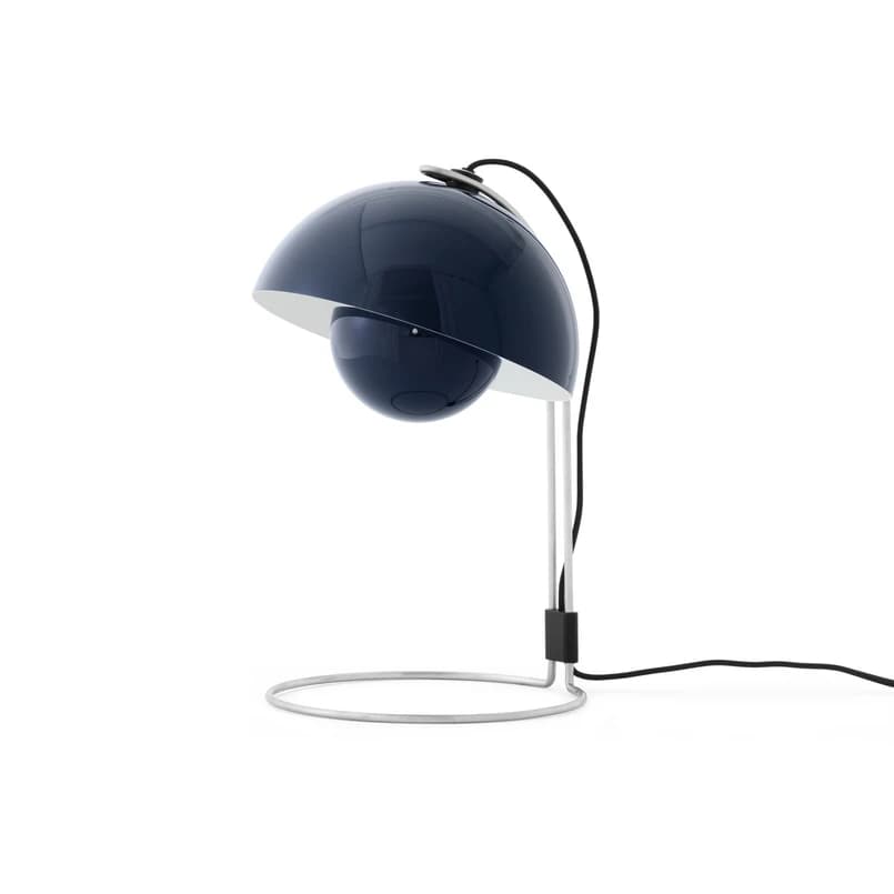 &Tradition - Flowerpot VP4 pöytävalaisin, teräs sininen, 39 cm – &Tradition