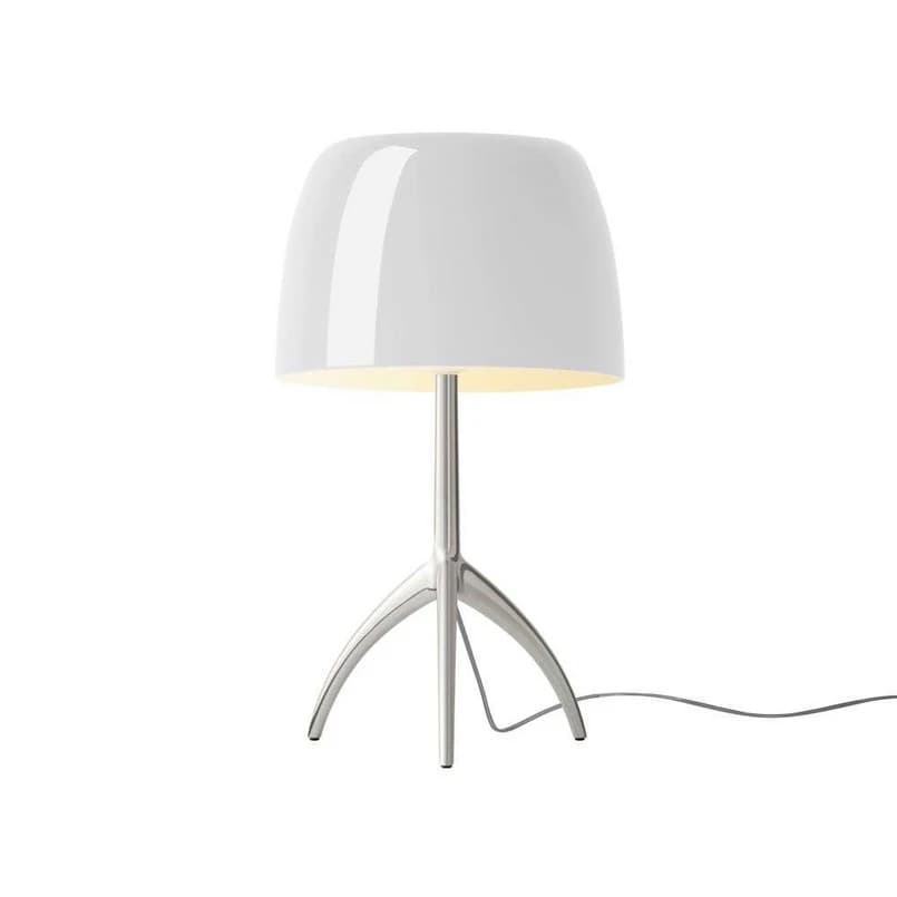 Foscarini - Lumiere Grande Pöytävalaisin E27 Alu/Valkoinen – Foscarini