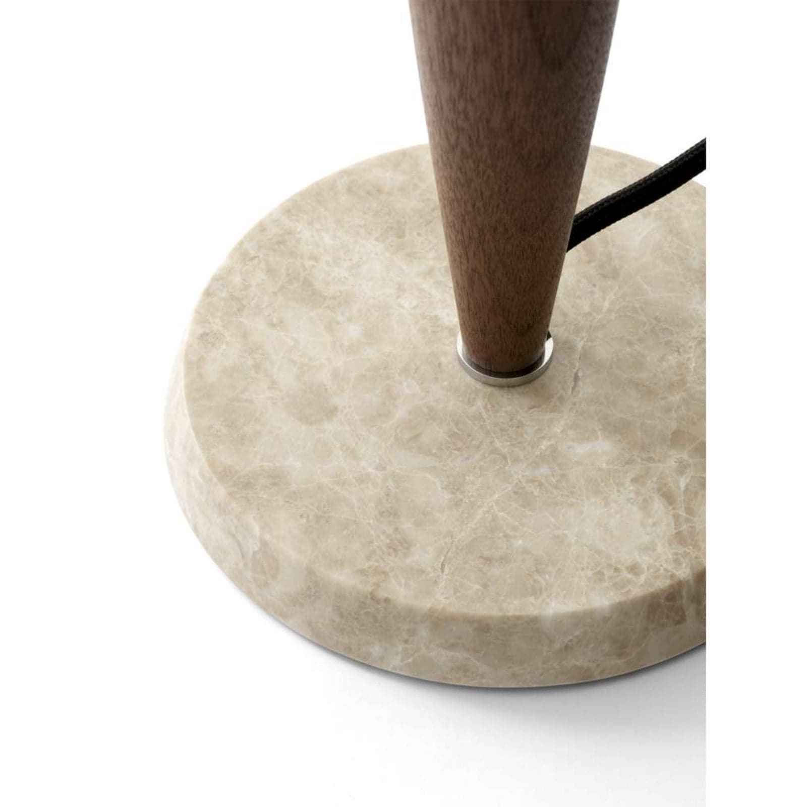 Herman SHY3 pöytävalaisin valkoinen/tumma puu/beige &Tradition - Olohuone - Moderni - Lasi - Yksilamppuinen – &Tradition