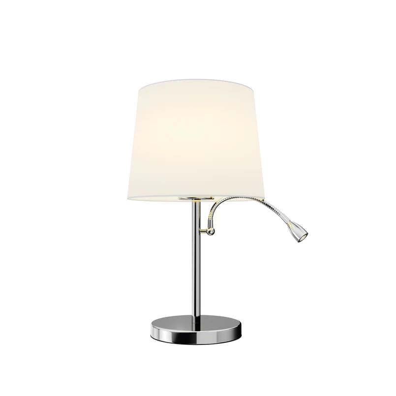 Lindby - Benjiro Pöytävalaisin White/Chrome – Lindby