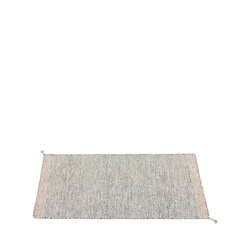 Muuto - Ply Matto rPET 140x85 Musta/Valkoinen – Muuto