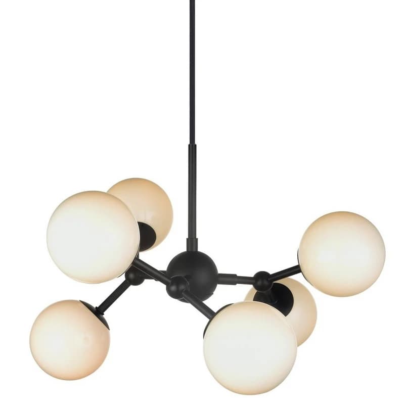 Halo Design - Atom 6 Riippuvalaisin Black/Opal – Halo Design