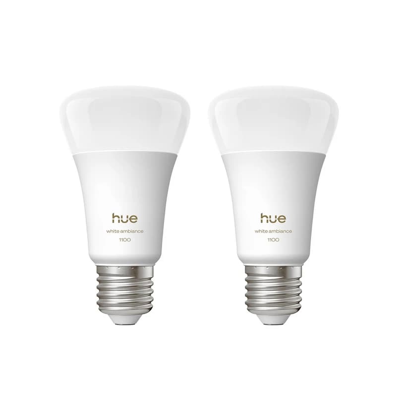 Philips Hue - White Ambiance Smart E27LED 8,1 W 1100 lm CCT 2x – Philips Hue