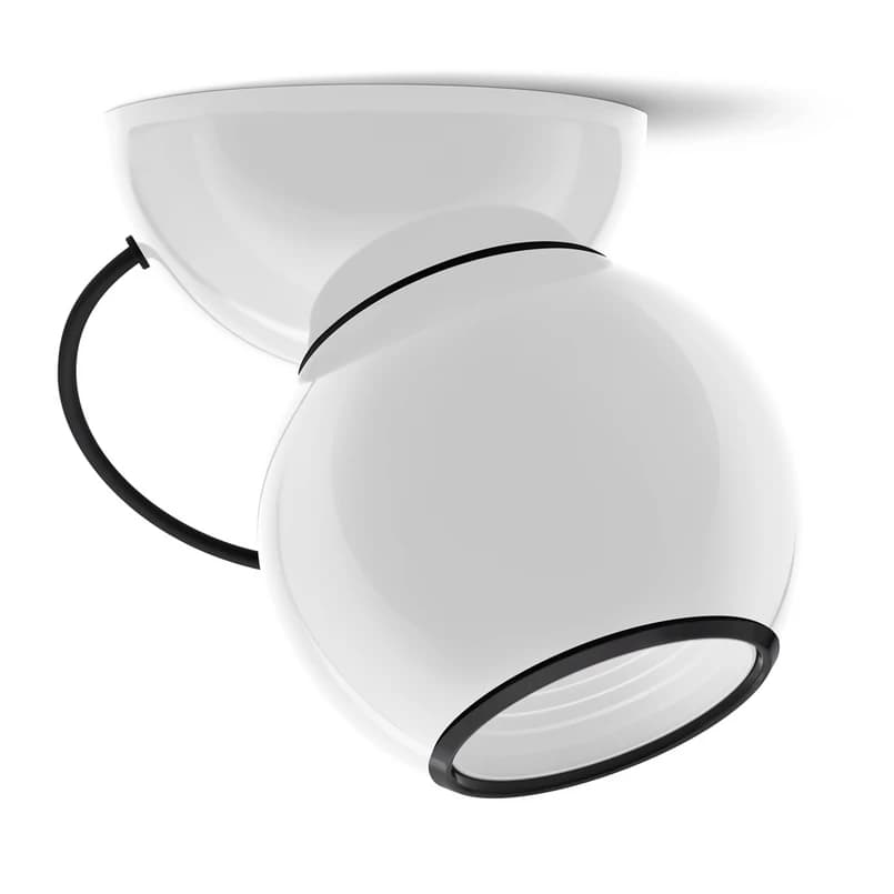 Stilnovo - Gravitino LED-kattovalaisin, valkoinen, kääntyvä – Stilnovo