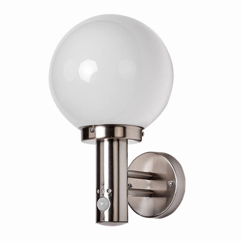Lindby - Nada Ulko Seinävalaisin w/Sensor Stainless Steel – Lindby