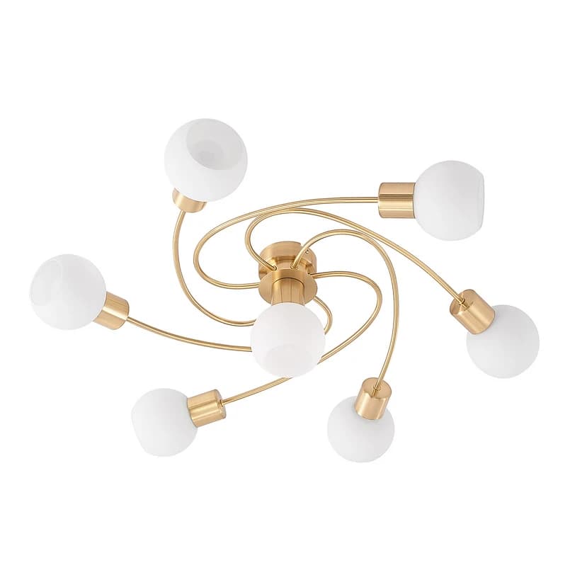 Lindby - Ciala 7 Kattovalaisin Brass/Opal – Lindby