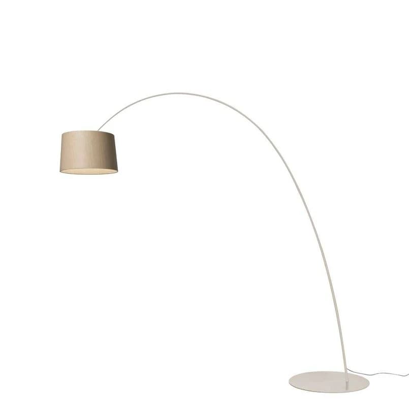 Foscarini - Twiggy Elle Wood lattiavalaisin, harmaa/puu, himmennettävä – Foscarini