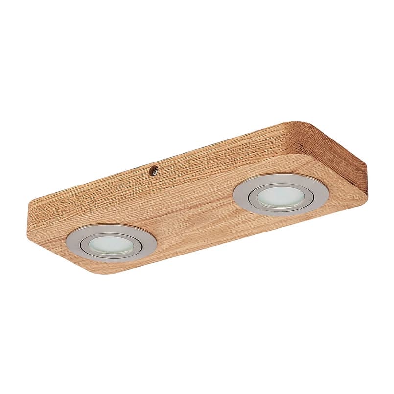 Lindby - Mikari 2 LED Kattovalaisin Wood – Lindby