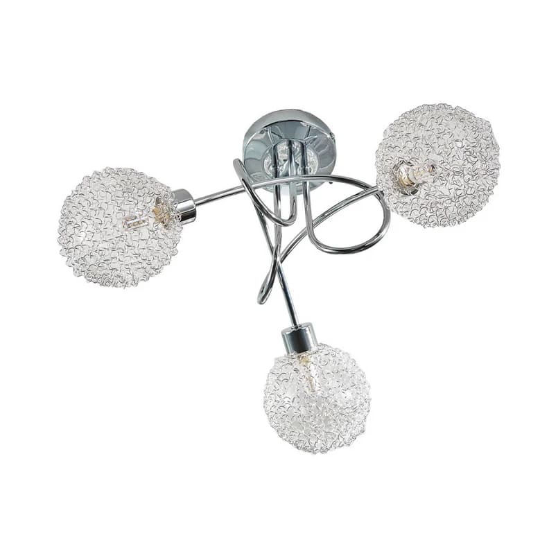 Lindby - Ticino 3 Kattovalaisin Round Silver/Chrome – Lindby