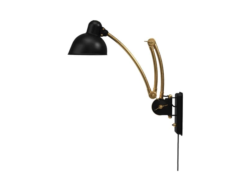 FRITZ HANSEN - KAISER idell 6559-W seinälamppu messinki/musta – FRITZ HANSEN