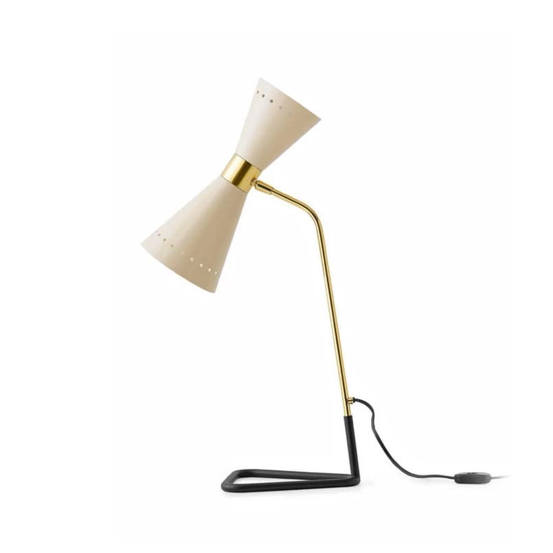 Stilnovo - Megafono pöytälamppu, norsunluunvärinen, 62 cm, metalli – Stilnovo