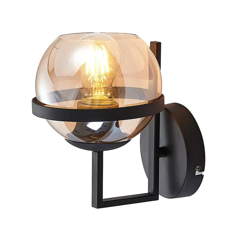 Lindby - Marinka Seinävalaisin Amber/Black – Lindby