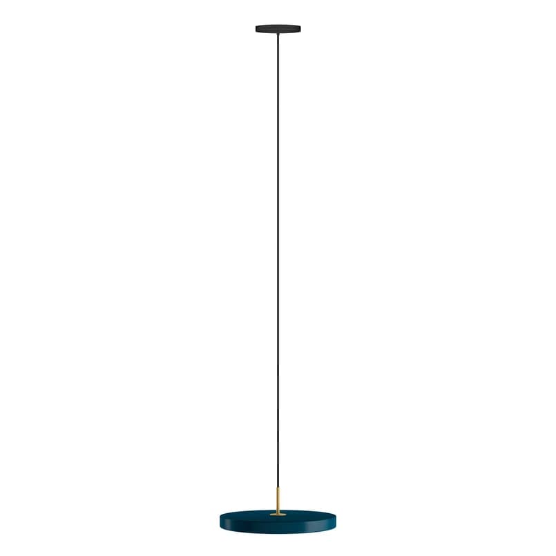 UMAGE - LED-riippuvalo Asteria Mini, petrol/messinki, Ø 31 cm – UMAGE