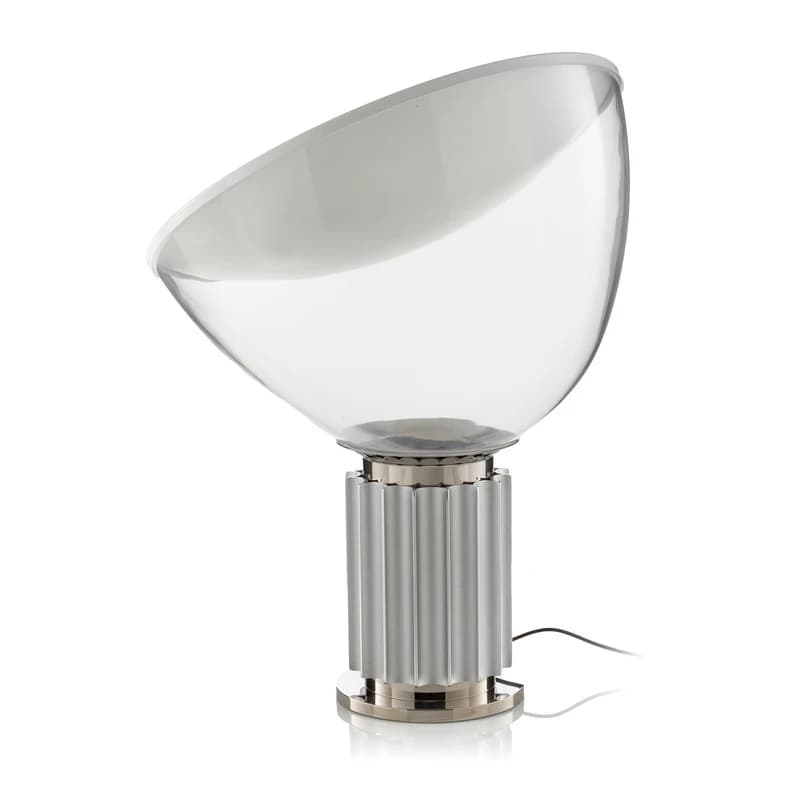 FLOS - Taccia LED Pöytävalaisin Small Silver – FLOS