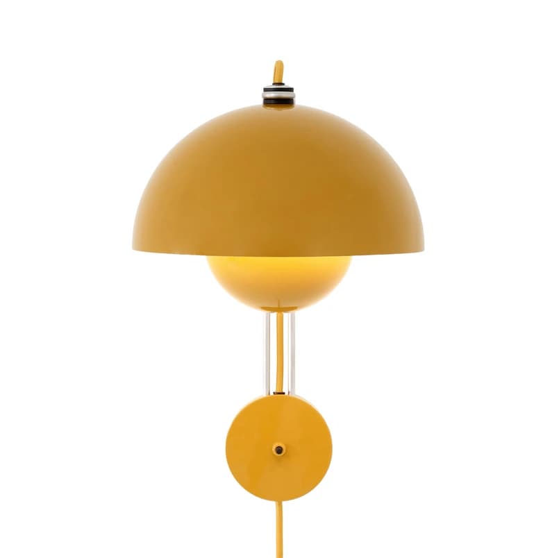 &Tradition - Flowerpot VP8 seinävalaisin, pistoke, sinappinkeltainen – &Tradition