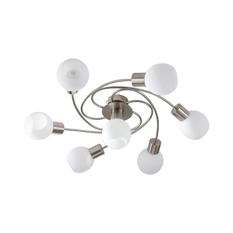 Lindby - Ciala 7 Kattovalaisin White/Nickel – Lindby
