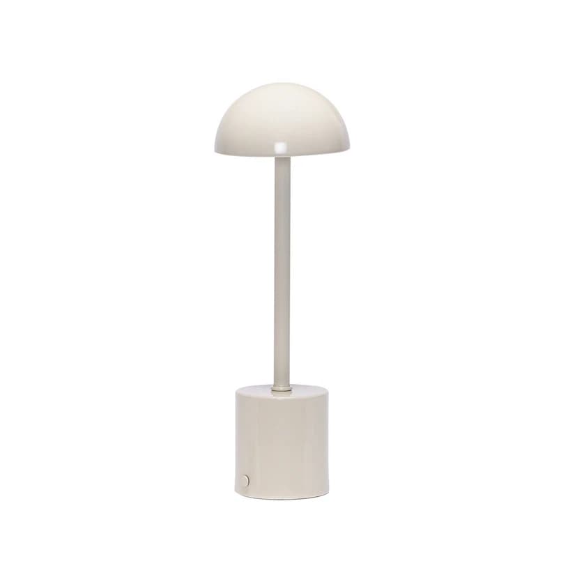 Hübsch - Taten LED-akkukäyttöinen pöytävalaisin, hiekanvärinen, korkeus 30 cm – – Hübsch