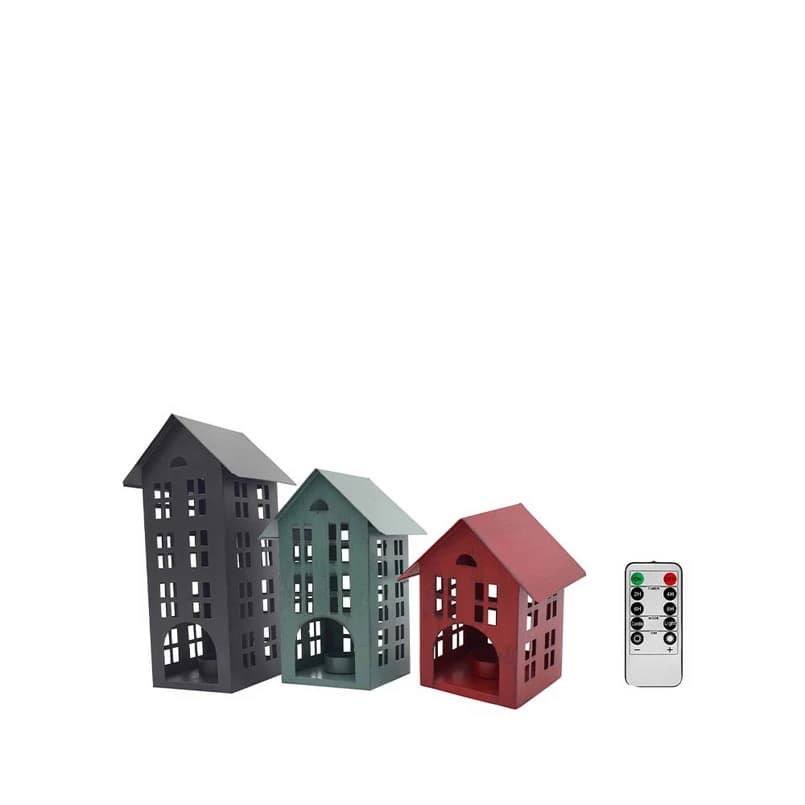 Markslöjd - Norton Decoration Pöytävalaisin 3 pcs. Multicolour – Markslöjd