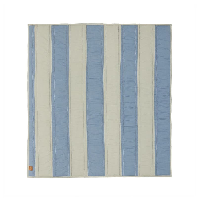 OYOY Living Design - Striped Quilted Päiväpeite Sininen/Clay – OYOY Living Design