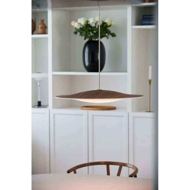 Piet Hein - Sinus-Wood 550P LED Riippuvalaisin Pähkinä/Opaali – Piet Hein