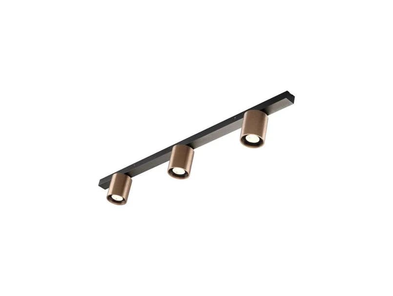 LIGHT-POINT - Focus Mini LED-kattovalaisin L70, pronssi, 3-lamppuinen – LIGHT-POINT