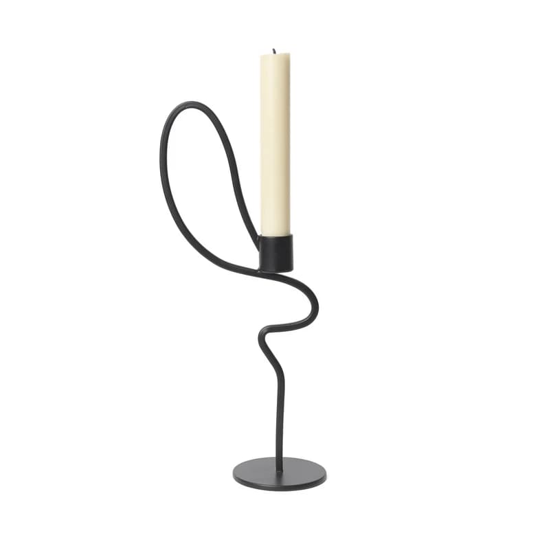 ferm LIVING - Valse Kynttilänjalka High Black – ferm LIVING