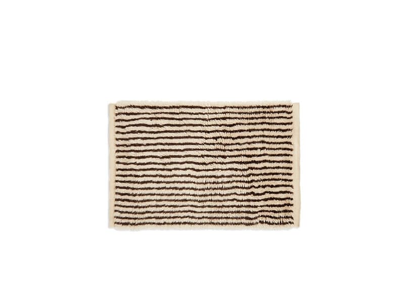 ferm LIVING - Kami Knotted Matto 80x120 Off-White/Coffee – ferm LIVING