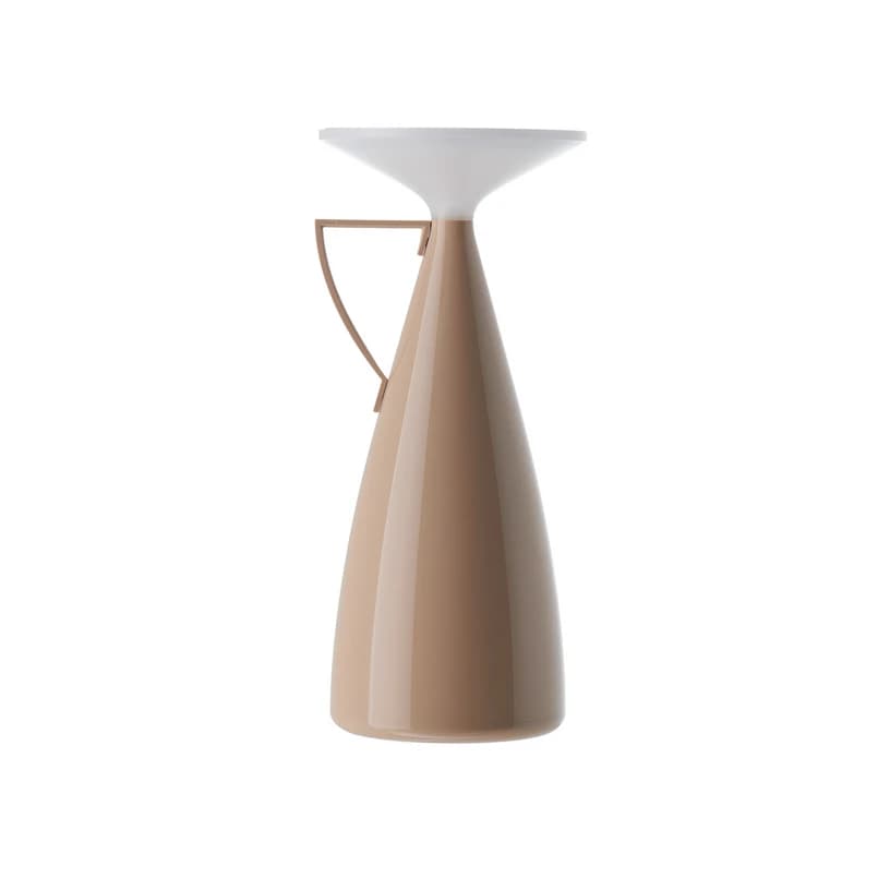 Kartell - Camomille LED-akkukäyttöinen pöytävalaisin, beige, korkeus 24 cm – Kartell