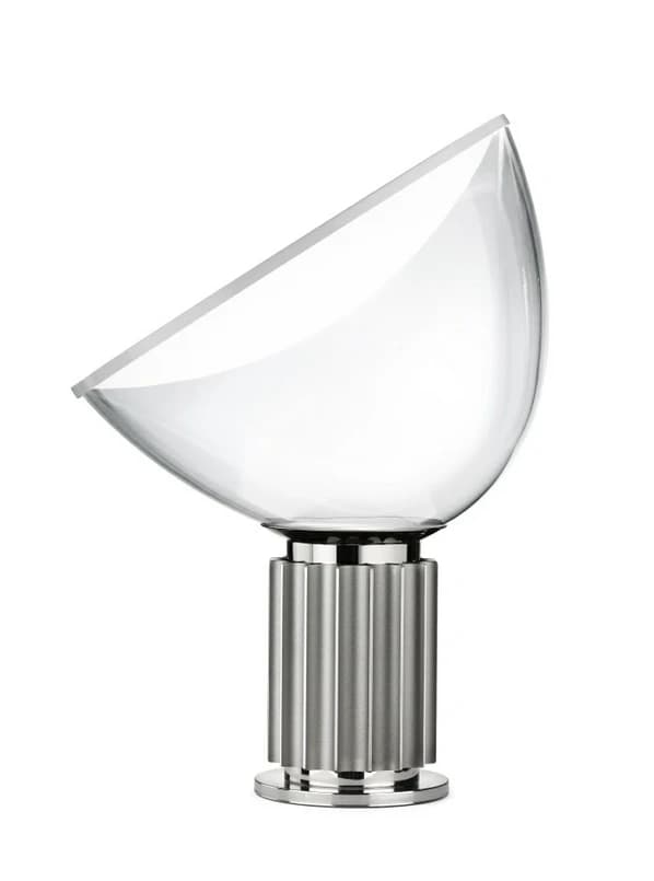 FLOS - Taccia LED (Glas) Pöytävalaisin Silver – FLOS