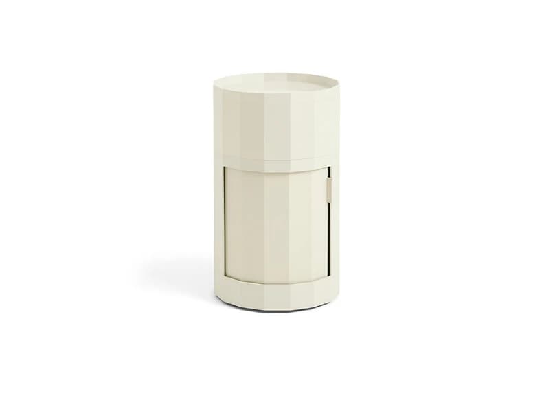 HAY - Facet Sivupöytä Incl. Feet & Castors High Eggshell – HAY