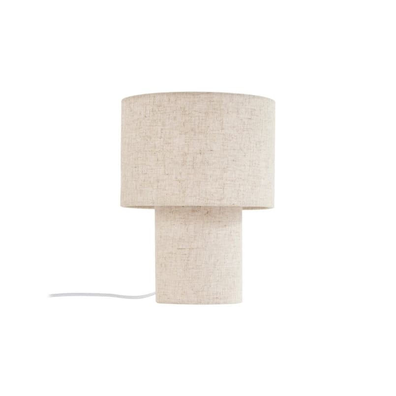 Lindby - Elfie pöytävalaisin, beige, E27, Ø 23 cm, pellava – Lindby
