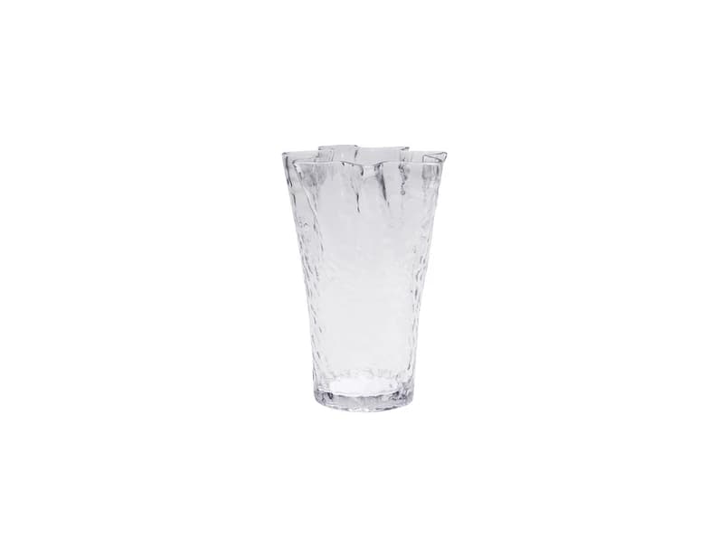 Hübsch - Ruffle Vase Clear – Hübsch