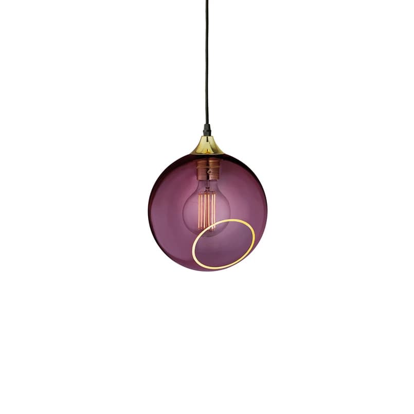 DESIGN BY US - Ballroom-riippuvalo, violetti, Ø 20 cm, lasi – DESIGN BY US