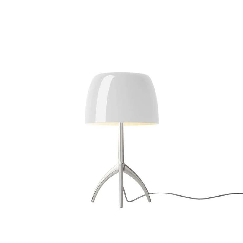 Foscarini - Lumiere Piccola Pöytävalaisin E14 Alu/Valkoinen – Foscarini