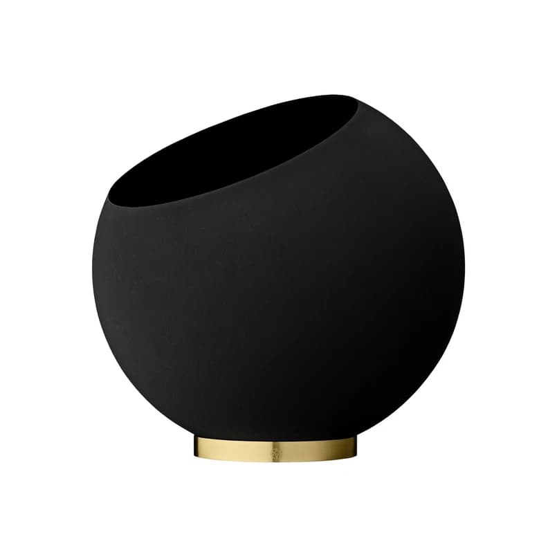 AYTM - Globe Kasvi Ruukku Ø43xH37,4 Black/Gold – AYTM
