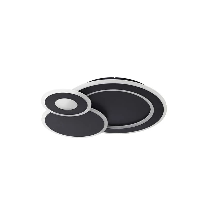 Lindby - Briar LED-kattovalaisin, metalli, musta, kaukosäädin – Lindby