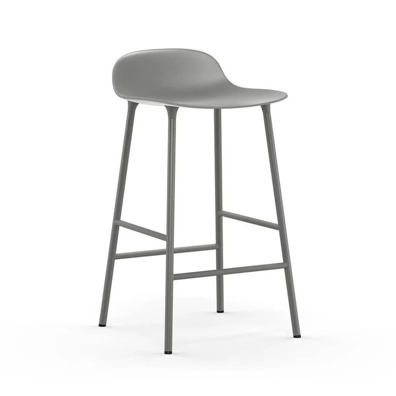 Normann Copenhagen - Form baarituoli H65 Steel/Grey – Normann Copenhagen